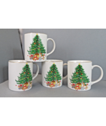 4 The Marketplace Christmas Cups  Made in Japan Christmas Tree #J-9781 U... - $21.25