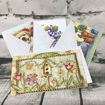 Vintage Assorted Greeting Cards Lot Of 4 With Envelopes Thinking of You Birthday - £7.88 GBP