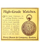 Perry Mason Pocket Watches 1897 Advertisement Victorian Jewelry ADBN1yyy - $19.99