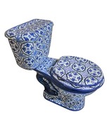 Mexican Talavera Ceramic Toilet Hand Painted - Flores Negro - - $22,462.85 MXN