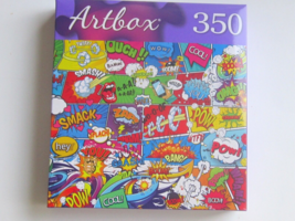 Artbox &quot;Comic Pop Art&quot; 350 Pcs Puzzle 20&quot; x 12&quot; COOL! OUCH! POW! YOU! Ag... - £12.42 GBP
