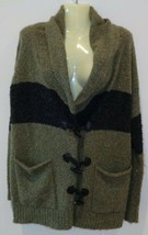 Kensie Girl Size Small 3 MILITARY CODE Olive Cardigan New Womens Sweater - £46.80 GBP