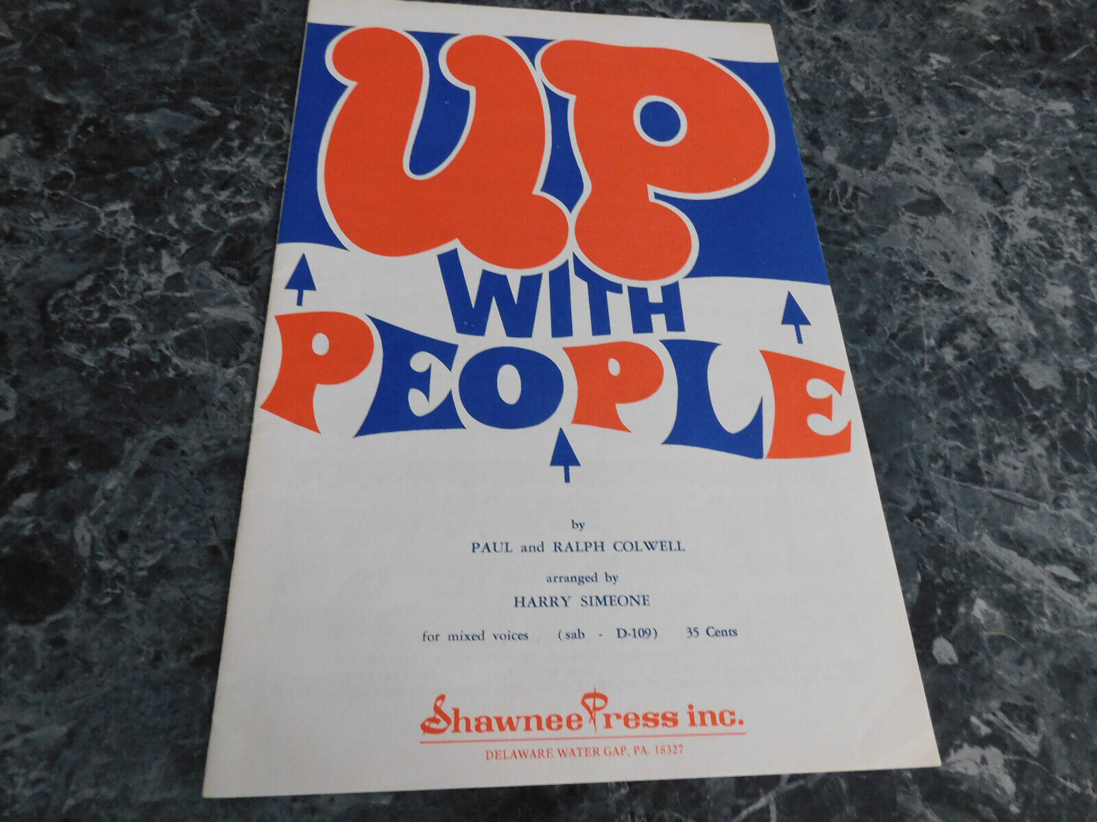 Up with People by Harry Simeone SAB - $2.99