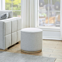 Ottoman Footstool Foot Rest For Desk 360 Swivel Seat Living Room Office Grey New - $219.99