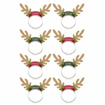 Santa&#39;s Reindeer Headbands 8 Per Package - £8.11 GBP