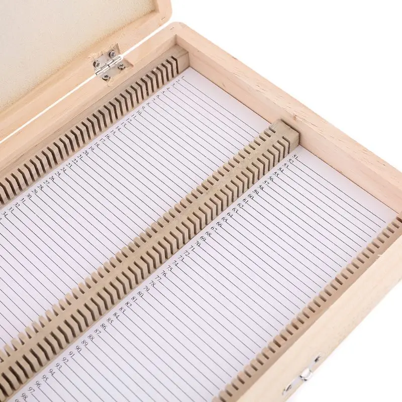 C5AC 100-Ps Digital Microscope Slides Storage Box Biological en Piece Case with  - £51.73 GBP