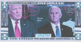 2023 Mike Pence Back Stabs Donald Trump Hard Feel $1 Novelty Bill yes Buy now .. - £3.12 GBP