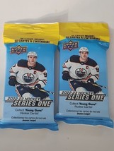 2022-23 Upper Deck Series One NHL Hockey Trading Cards 2 NEW Packs Sealed - £8.42 GBP