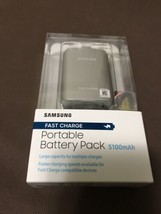 Samsung Fast Charge 5100mAh External Battery Pack Silver- Brand New - $44.55