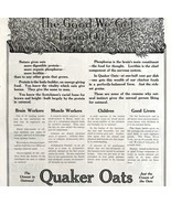 Quaker Oats 1911 Advertisement Hot Cereal The Good We Get Print Ad DWCC17 - $39.99