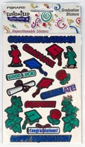 Fiskars Customized Greetings Graduation Stickers Pack NEW Repositionable Congrat - $2.95