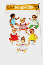 SIMPLICITY 5947 DOLL PATTERN girl dolls 15-17" 6 versions featured (sew ... - $4.00
