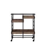 Vorrik Serving Cart, Black &amp; Walnut Finish - $310.14 CAD