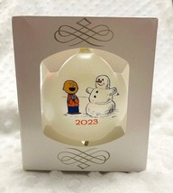 Snoopy Gallery Limited Edition 2023 Charlie Brown Frosted Glass Ornament-NEW - $28.71