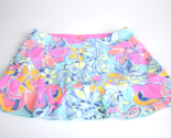 Lilly Pulitzer Sierra Skort Pink Floral Multi Luxletic Skirt Size M Medium - $39.99