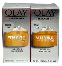 Olay Regenerist Vitamin C + Peptide 24 Face Moisturizer 15 ml / 0.5 Oz 2 Pack - £9.25 GBP