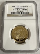 2009 S SACAGAWEA AGRICULTURE $1 PF-69 ULTRA CAMEO NGS Slabbed - £15.82 GBP