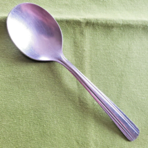 Oneida Thor Round Soup Spoon Midland Pattern 6 1/8&quot; USA #72975 Hotel Ware - £4.75 GBP