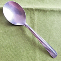 Oneida Thor Round Soup Spoon Midland Pattern 6 1/8&quot; USA #72975 Hotel Ware - $5.93