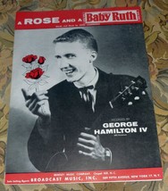 George Hamilton IV - A Rose and a Baby Ruth Sheet Music (1956) - £10.00 GBP