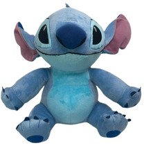 Disney Lilo &amp; Stitch Plush Blue Alien Soft Toy Stuffed Animal Nice Pre-Owned - £6.87 GBP