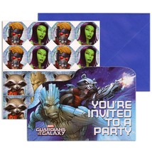 Guardians of The Galaxy Birthday Party Save The Date Invitations 8 Per Package - £6.37 GBP