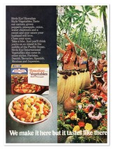 Birds Eye Hawaiian Style Vegetables Hula Vintage 1972 Full-Page Magazine Ad - $9.70