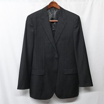 Byron British Style 42L Gray Stripe Balmoral 2 Button Blazer Jacket Sport Coat - £19.97 GBP