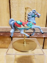 Vintage 1989 Hallmark Christmas Carousel Horse &quot;Holly&quot; 2nd in a collection of 4  - £15.56 GBP