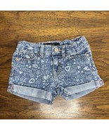 Jordache Short Girls 3T Jean Shorts Cuffed Comfort Denim Hearts Love Y2K - $186.55 MXN