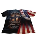 Waymaker Promise Keeper American Flag Themed Polyester Tee Shirt Size XL... - $8.90