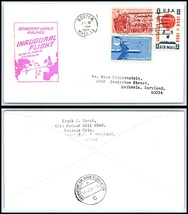 1969 US First Flight Cover-Seaboard World Air, Boston, MA/ Frankfurt,GER... - £2.36 GBP