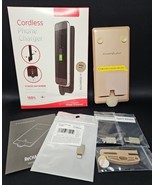 Thinium Cordless 3000 mAH Charger Iphone and Android NOB Gold Gloss ReCH... - $29.68