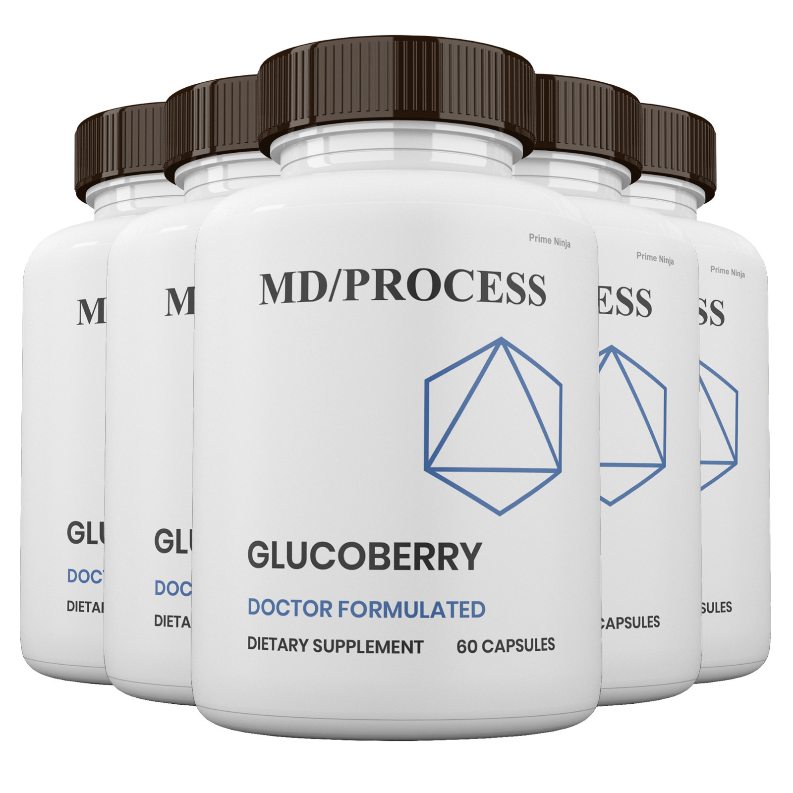 5 Pack Glucoberry Blood Sugar Support Formula Official Gluco Berry Capsules