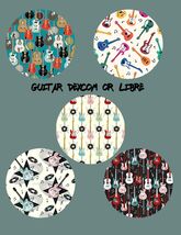 Guitar Theme CGM Adhesive Patch for Dexcom G7, Libre 2/3, G6 (5-Pack) - $12.99