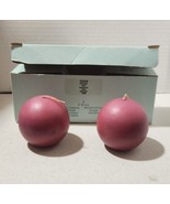 PartyLite Q2329 2&quot; Ball Candles Mulberry Lot of 2 Candles New - $15.00