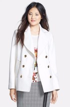 MICHAEL Michael Kors Zip Pocket Wool Blend Peacoat SZ 8 Ivory - $1,891.59 MXN