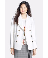 MICHAEL Michael Kors Zip Pocket Wool Blend Peacoat SZ 8 Ivory - $1,891.59 MXN