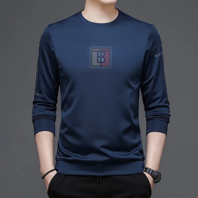  Mens Solid Color Hoodies  Autumn Streetwear Sweatshirts Men Harajuku Slim O Nec - £69.23 GBP