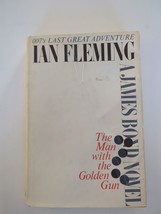 The Man With The Golden Gun Book By Ian Fleming BCE HC Rough DJ 1965 Vtg - £11.41 GBP