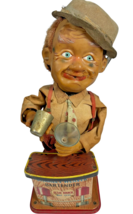 VTG Charley Weaver Bartender 1960&#39;s Rosco Battery Operated Tin Toy Not W... - $27.39