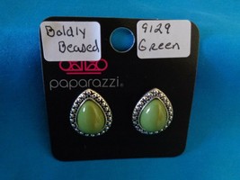 Paparazzi Earrings (new) Boldly Beaded/Green 9129 - $8.61