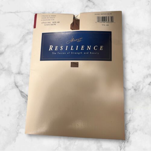 Hanes Resilience Control Top Style D02 Size AB Town Taupe Pantyhose - $4.94