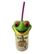 Rainforest Cafe&#39; Tree Frog 3D Head Travel Cup Water Bottle Souvenir Drink - £10.14 GBP