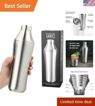 Innovative No-Leak Cocktail Shaker with Measuring System - 28oz Stainles... - $2,101.53 MXN