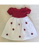 The Queen’s Treasures 18” Doll Dress Red White Christmas Holiday Floral - €11,01 EUR