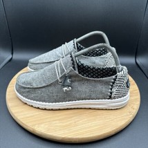 Hey Dude Wendy Chambray Woven Onyx Womens Size 8 Slip On Shoes Canvas Co... - $24.74
