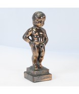 Bruxelles Manneken Pis Brass Little Boy Urinating Paperweight Figurine V... - $182.89 MXN