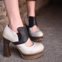 Fashion High Heels Womens Shoes 11 cm Super High Heel Pumps Soft Genuine Leather - £150.69 GBP