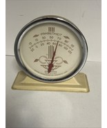 COOPER THERMOMETER CO. FAHRENHEIT VINTAGE 3 1/2&quot; DIAM METAL PEQUABUCK CO... - $37.84 CAD